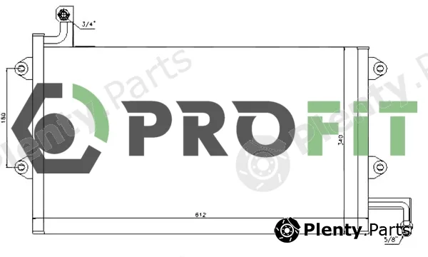 Profit 1770-0008 — Condenser, air conditioning