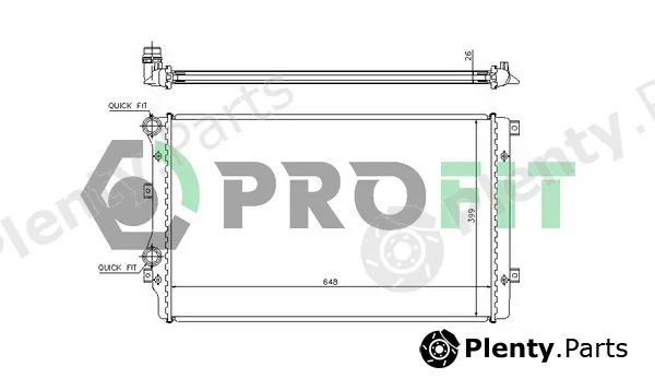 Profit PR9569A1 — Radiator, engine cooling
