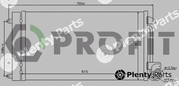 Profit PR9575C1 — Condenser, air conditioning