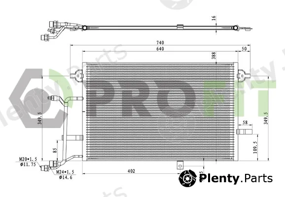 Profit 1770-0003 — Condenser, air conditioning