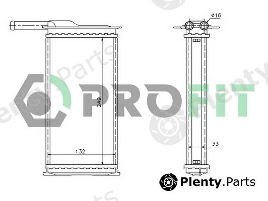 Profit PR2540N1 — Heat Exchanger, interior heating