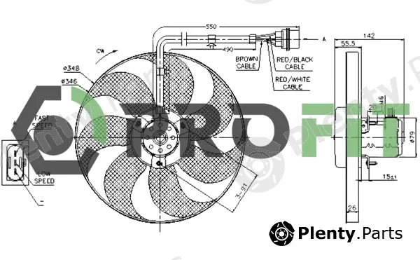 Profit 1850-0006 — Fan, engine cooling
