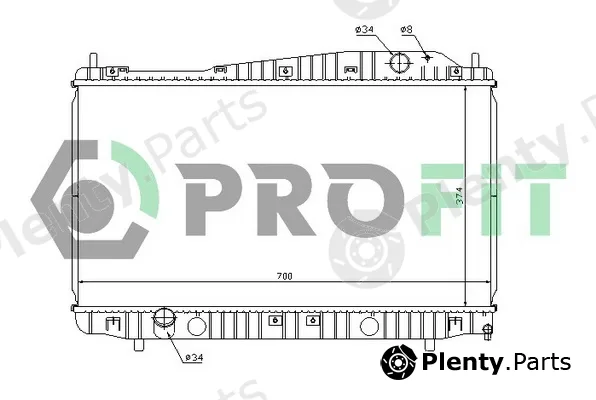 Profit PR1705A1 — Radiator, engine cooling