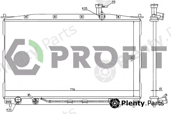 Profit PR1807A1 — Radiator, engine cooling
