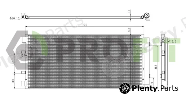 Profit 1770-0376 — Condenser, air conditioning