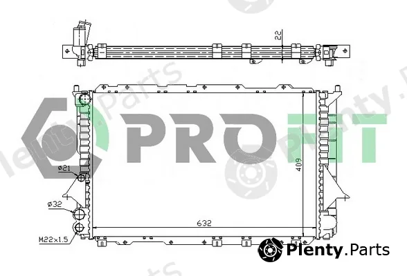 Profit PR0014A4 — Radiator, engine cooling