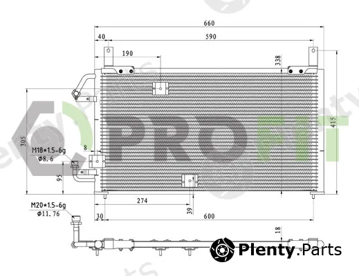 Profit 1770-0103 — Condenser, air conditioning