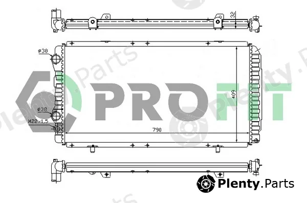 Profit PR0540N1 — Radiator, engine cooling