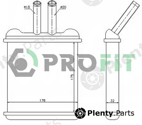 Profit PR1106N1 — Heat Exchanger, interior heating