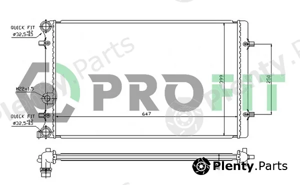 Profit PR9523A2 — Radiator, engine cooling