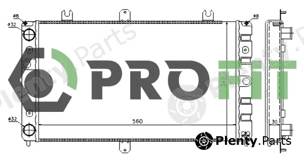 Profit 1740-1502 — Radiator, engine cooling