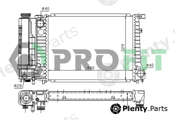 Profit PR0050A2 — Radiator, engine cooling