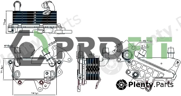 Profit 1745-0066 — Oil Cooler, engine oil