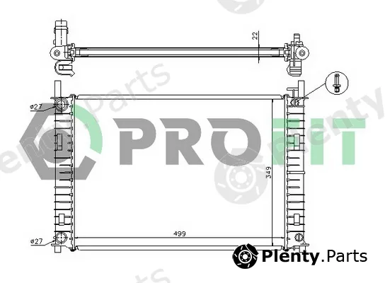 Profit PR2562A2 — Radiator, engine cooling