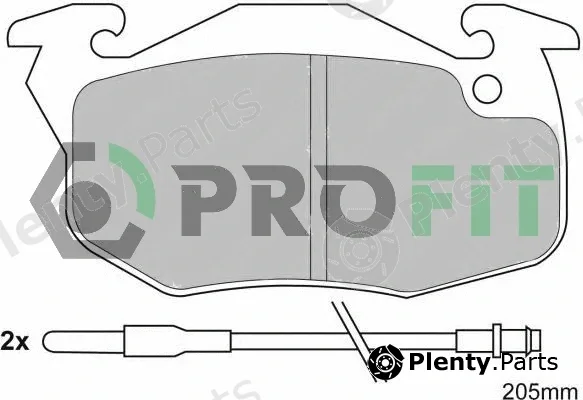 Profit 5000-0393 — Brake Pad Set, disc brake
