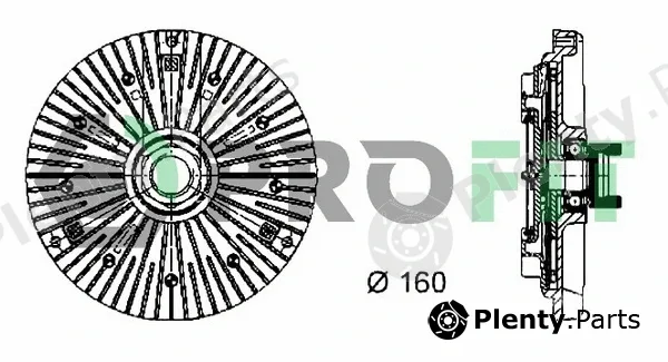 Profit 1720-2012 — Clutch, radiator fan
