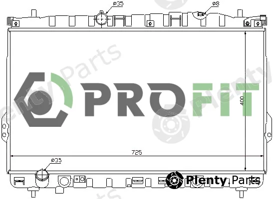 Profit 1740-0163 — Radiator, engine cooling