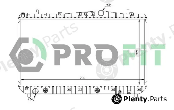 Profit PR1704A2 — Radiator, engine cooling