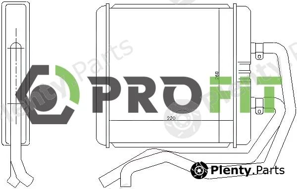 Profit 1760-0098 — Heat Exchanger, interior heating