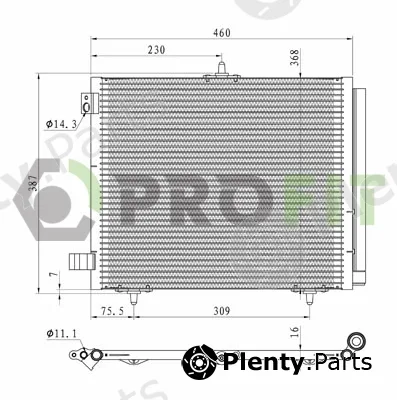 Profit 1770-0080 — Condenser, air conditioning