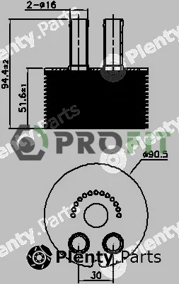 Profit 1745-0047 — Oil Cooler, engine oil