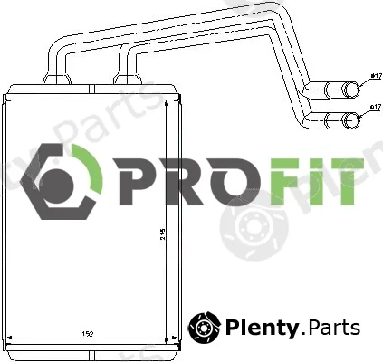 Profit 1760-0147 — Heat Exchanger, interior heating