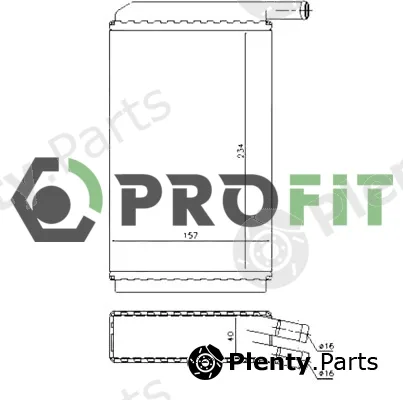 Profit 1760-0001 — Heat Exchanger, interior heating