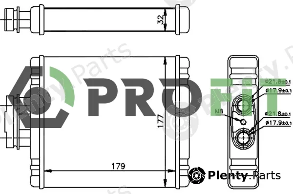 Profit 1760-0003 — Heat Exchanger, interior heating