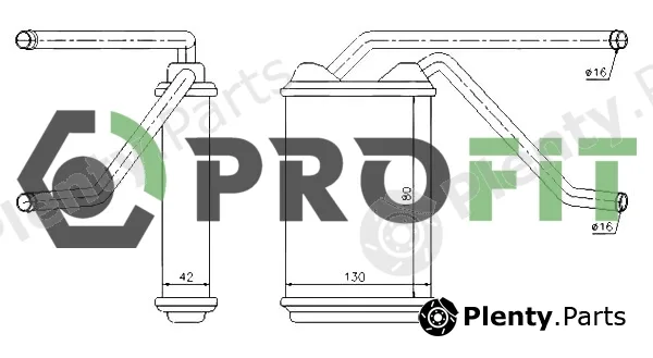Profit 1760-0106 — Heat Exchanger, interior heating
