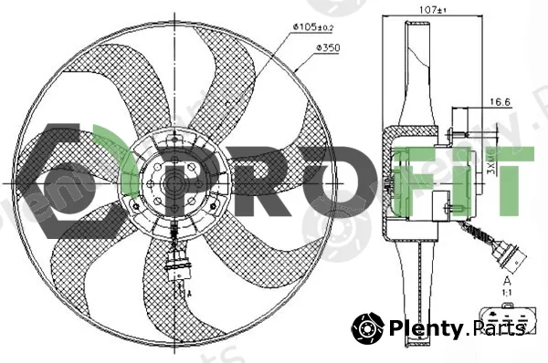 Profit 1850-0007 — Fan, engine cooling