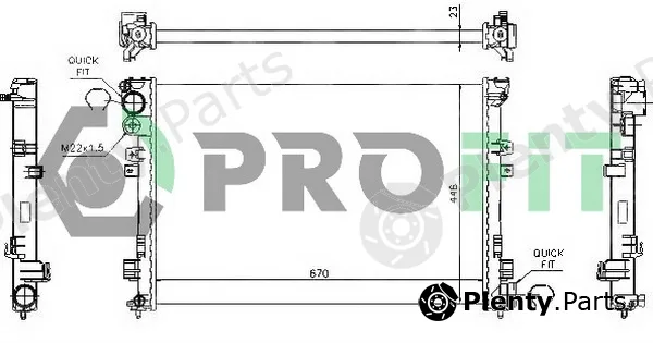 Profit PR0545A1 — Radiator, engine cooling
