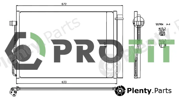 Profit 1770-0063 — Condenser, air conditioning