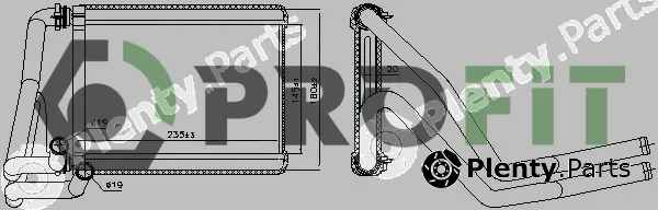 Profit 1760-0149 — Heat Exchanger, interior heating