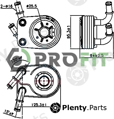 Profit 1745-0029 — Oil Cooler, engine oil