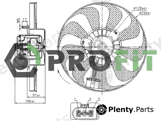 Profit 1850-0009 — Fan, engine cooling