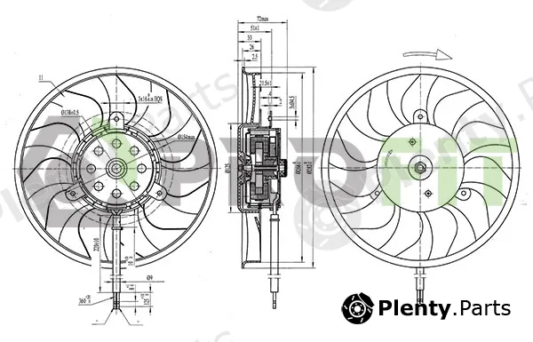Profit 1850-0069 — Fan, engine cooling