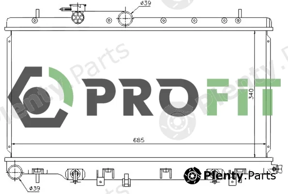 Profit 1740-0350 — Radiator, engine cooling