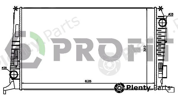 Profit PR6037N8 — Radiator, engine cooling
