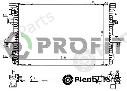 Profit PR9567A6 — Radiator, engine cooling