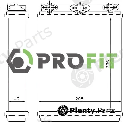 Profit 1760-0311 — Heat Exchanger, interior heating