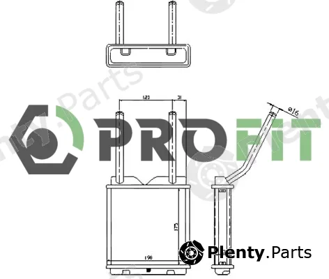 Profit 1760-0373 — Heat Exchanger, interior heating