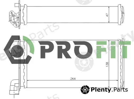 Profit 1760-0061 — Heat Exchanger, interior heating