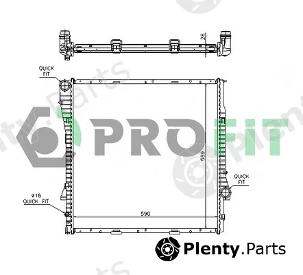 Profit PR0075A1 — Radiator, engine cooling