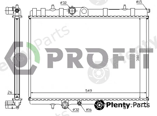 Profit PR0521A1 — Radiator, engine cooling