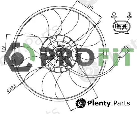 Profit 1850-0018 — Fan, engine cooling