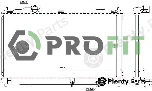 Profit 1740-0421 — Radiator, engine cooling