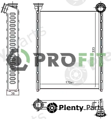 Profit 1760-0095 — Heat Exchanger, interior heating