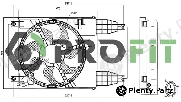 Profit 1850-0026 — Fan, engine cooling