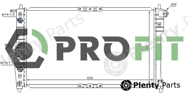 Profit 1740-0101 — Radiator, engine cooling