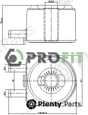 Profit 1745-0024 — Oil Cooler, engine oil